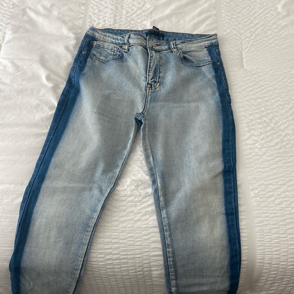 Forever 21 Striped Jeans (Never Worn)